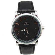 Twinner男士商务机械手表真皮表带日历男款休闲简约透底手表