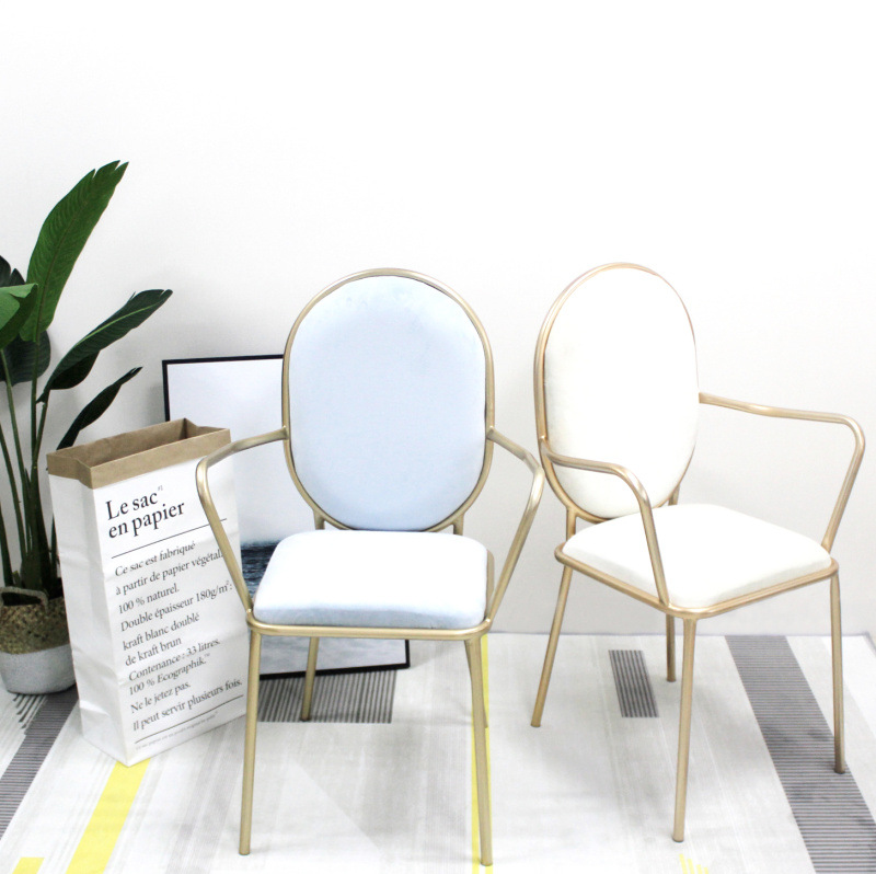 Nordic hierro ocio comedor silla simple moda cafetería tienda de postres respaldo silla hogar pequeño apartamento silla