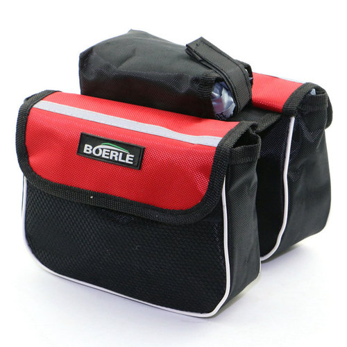 Wholesale bicycle top tube bag, mountain bike front beam bag, bilateral three-in-one bag, stable quality