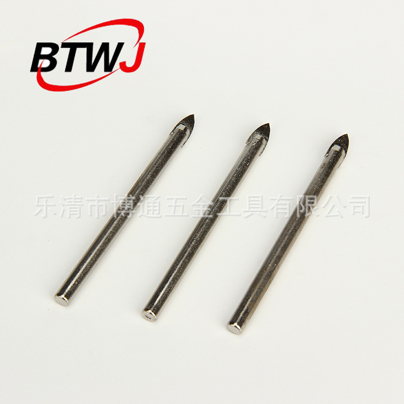 现货供应陶瓷三角钻工业合金三角钻玻璃瓷砖大理石打眼钻头开孔器