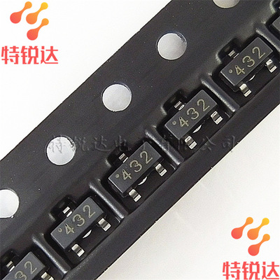TL432 丝印：432 0.5% SOT-23贴片 可调精密调节器三极管 CJ/长电|ms