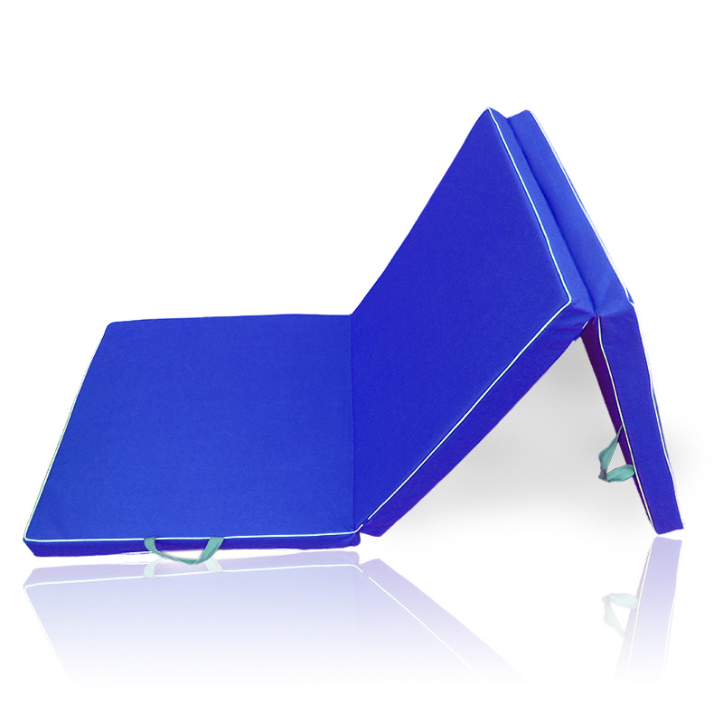 Sports gymnastics mat in stock yoga mat dance sponge mat leather tri-fold mat sit-up fitness mat