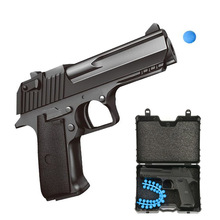 Hợp kim súng ngắn mini súng ngắn đồ chơi trẻ em có thể phóng bom mềm mô phỏng quân đội bắn tỉa hộp quà tặng thiết lập Đồ chơi súng điện