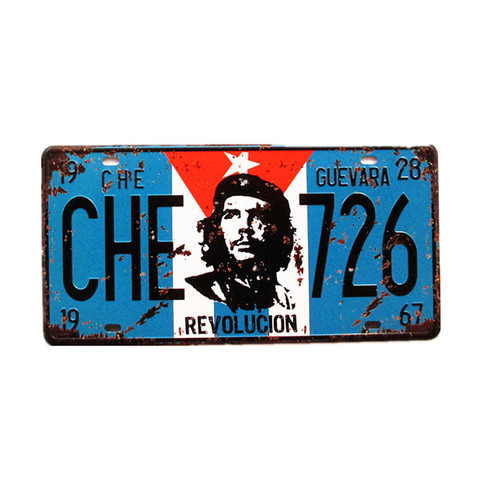 Retro old iron license plate bar cafe wall decoration creative wall shop wall decoration hanging painting