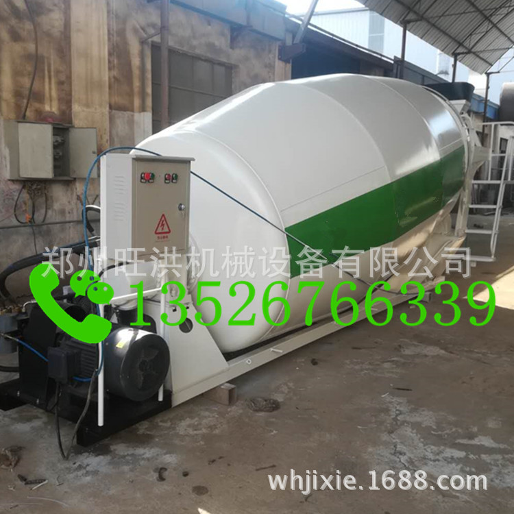 农用三轮四轮搅拌运输罐车 2方3方4方小型混凝土搅拌车 商砼车