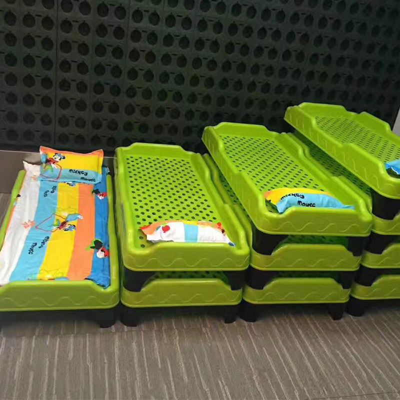 Kindergarten bed Children Thick Plastic Plastic Bed Full Plastic Beds, L -Sweating Bed Plastic bed