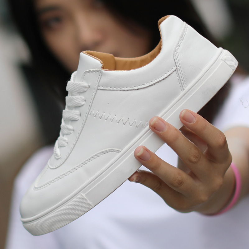 White shoes Women&#39;s shoes non-slip motion student Casual shoes skate shoes Youth fashion Lovers' shoes Manufactor wholesale