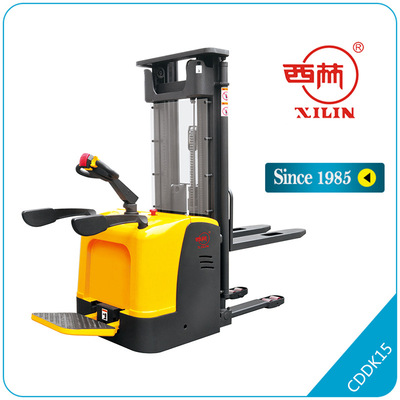 西林叉車站駕式全電動堆高車堆高機電動叉車升降車升高車西林正品