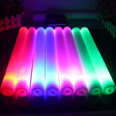 LED发光棒闪光海绵荧光棒 酒吧演唱会助威道具 义乌发光道具批发|ms