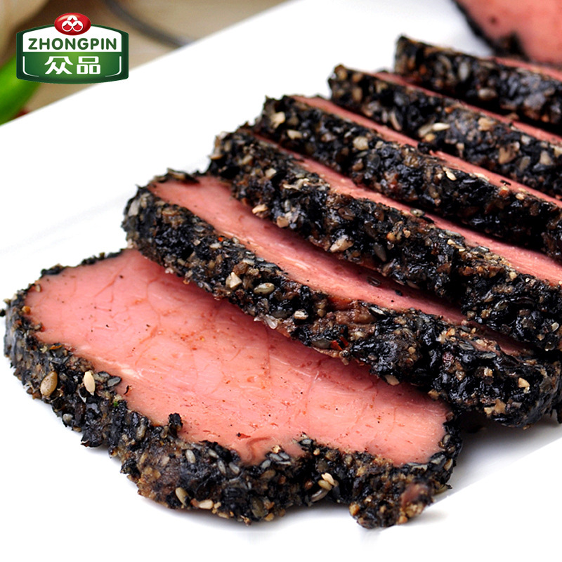 Public Goods Black Pepper Beef 200g1 bag Braised flavor snacks beef snack delicious food vacuum precooked and ready to be eaten wholesale On behalf of