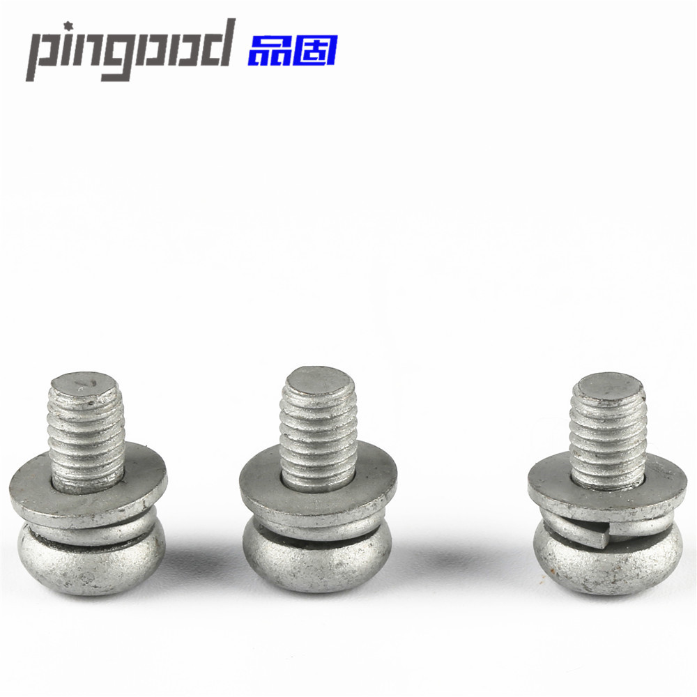 东莞厂家订制碳钢盘头梅花带芯防盗螺丝 平弹垫三组合螺钉M3/3.5