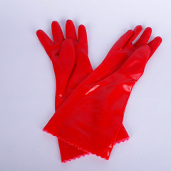 Thermal Lined Slip-Resistant Waterproof Household Gloves for Winter Warmth Dishwashing Wholesale Brush Dish Gloves Thickened Full Rubber