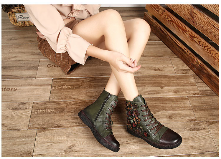 Bottes femme en En cuir - Ref 3355378 Image 32