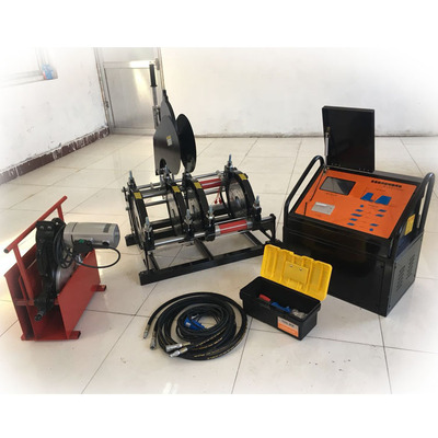 pe fully automatic Hot melt machine pe fully automatic Welding machine Shandong Chuang Ming 315-90pe Automatic welding machine