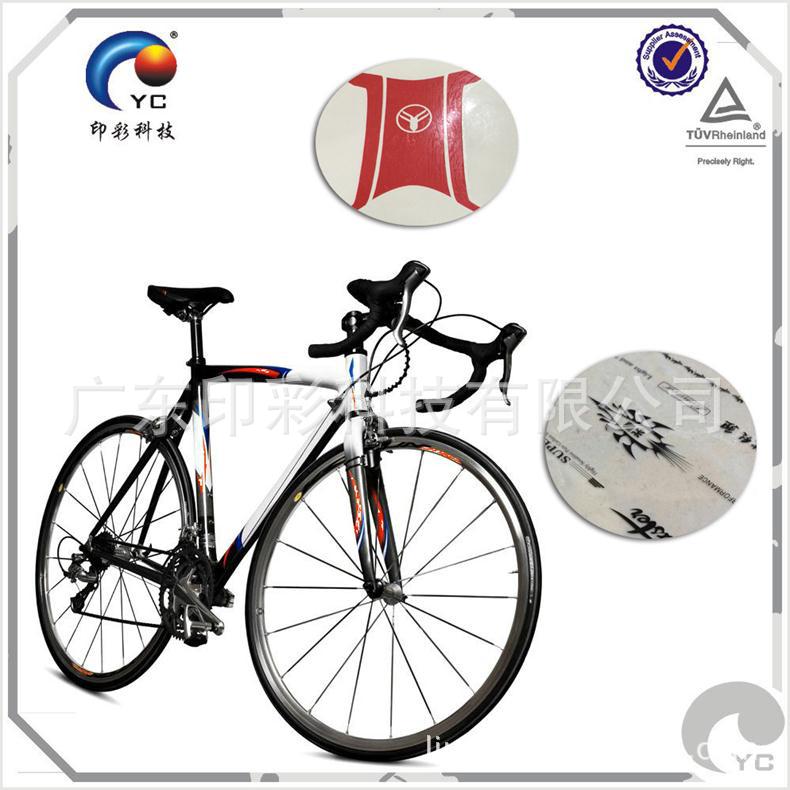水转印花纸厂家专业定制自行车 运动器材花纸加工 网球拍花纸加工