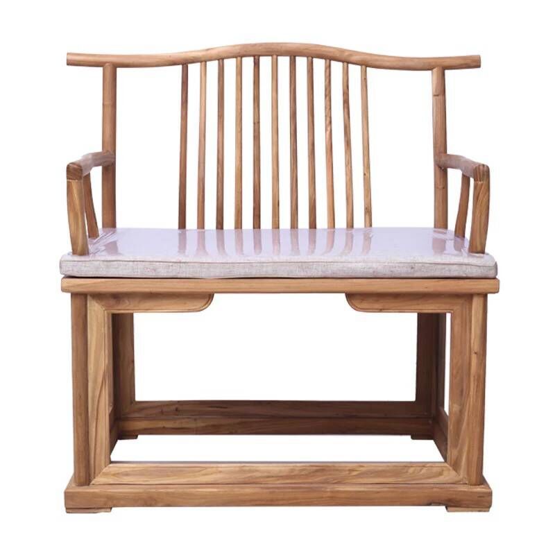 Manufactor wholesale Old Elm New Chinese style Solid wood furniture Master chair Round-backed armchair ARMCHAIR seat for meditation Seat Tea chair