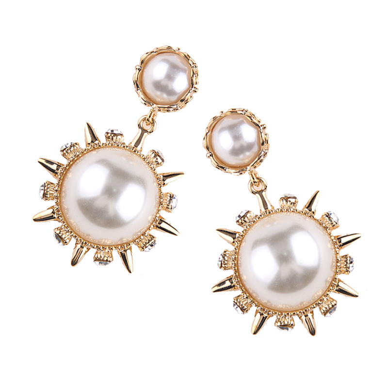 Alloy Fashion Geometric earring(Golden) NHJQ10050-Golden