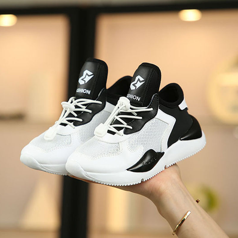 2018夏季新款童鞋批发 儿童运动鞋 男童女童白色跑步鞋透气休闲鞋