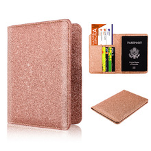 现货亚马逊热卖RFID防磁护照套防盗防扫描护照夹多功能护照包机票