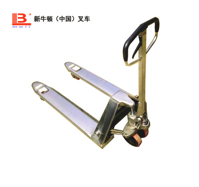 定制2T304不锈钢镀锌搬运叉车 手动液压搬运车 手动托盘叉车地牛|ms