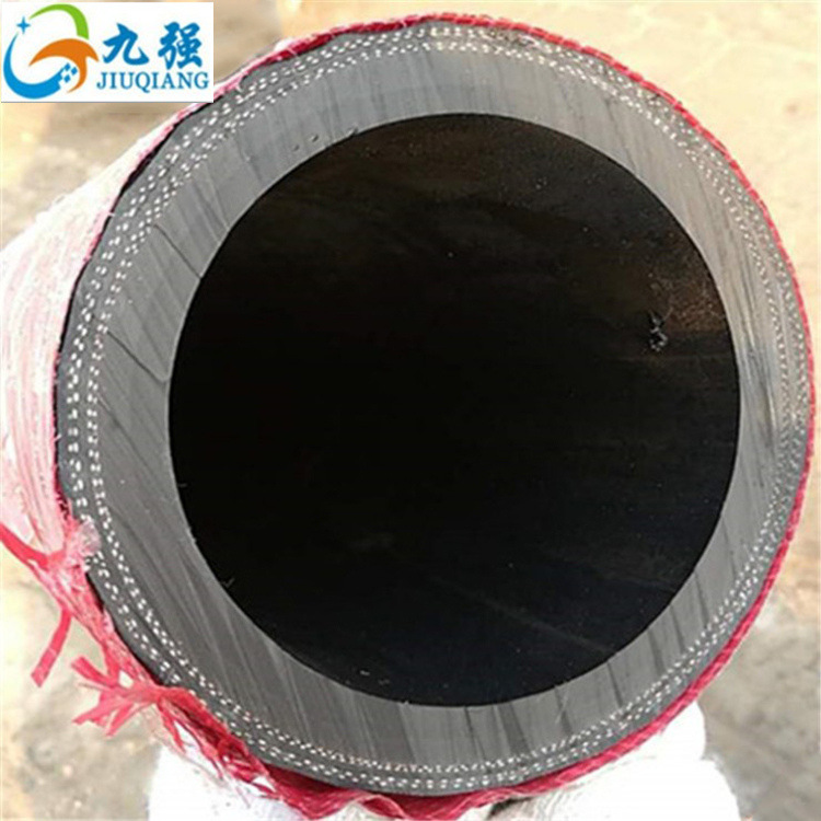 厂家直销高耐磨吸排泥沙胶管 钢丝骨架排水橡胶管 法兰式吸排胶管