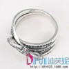 Beads, ring with bow, silver 925 sample