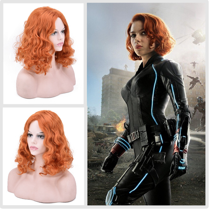 Avengers Black Widow Wig Johnson Scarlett Wig cosplay Wig Spot Wholesale