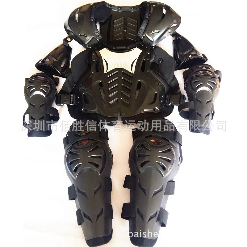 Защитная экипировка для мотоциклов Baishengxin SX102, комплект из пяти предметов для езды по бездорожью: защита от падений, наколенники, налокотники.