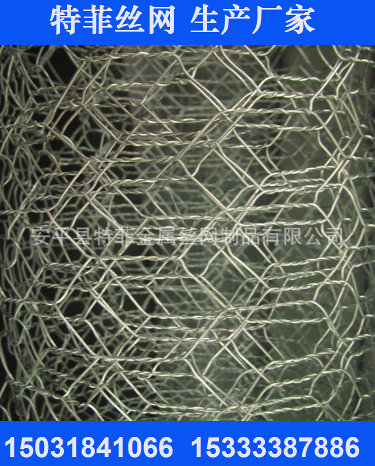 供应正捻、正反捻六角网 安平特菲六角网厂家