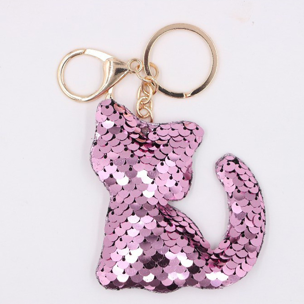 Cute Star Dolphin Sequin Plating Keychain display picture 4