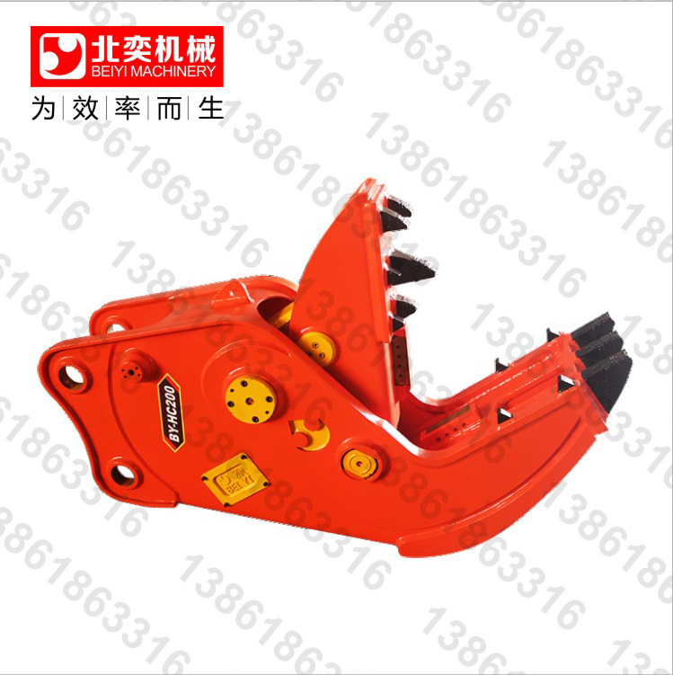 无锡北奕牌拆迁钳夹子 老楼房拆迁粉碎钳 钢筋回收分离粉碎钳