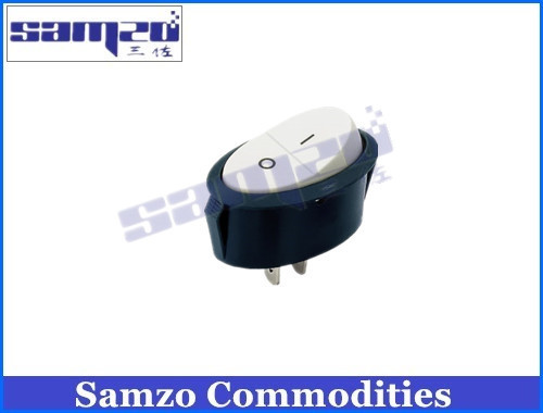 三佐供应船型开关椭圆形开关3脚2档船型开关KCD-101F