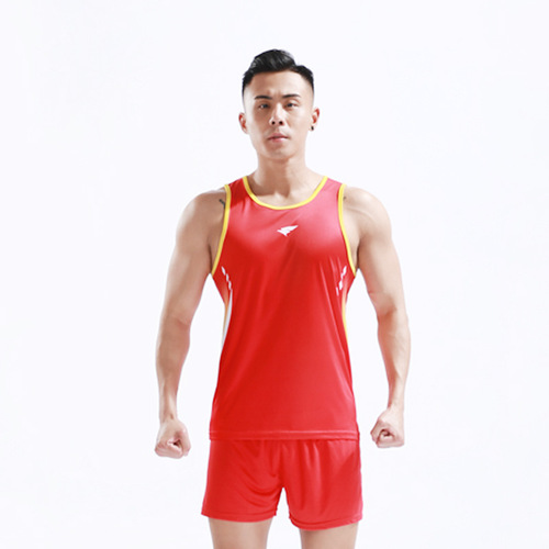 New track and field suit set, unisex, breathable, quick-dry, competition track and field clothing, running suit, group purchase and wholesale