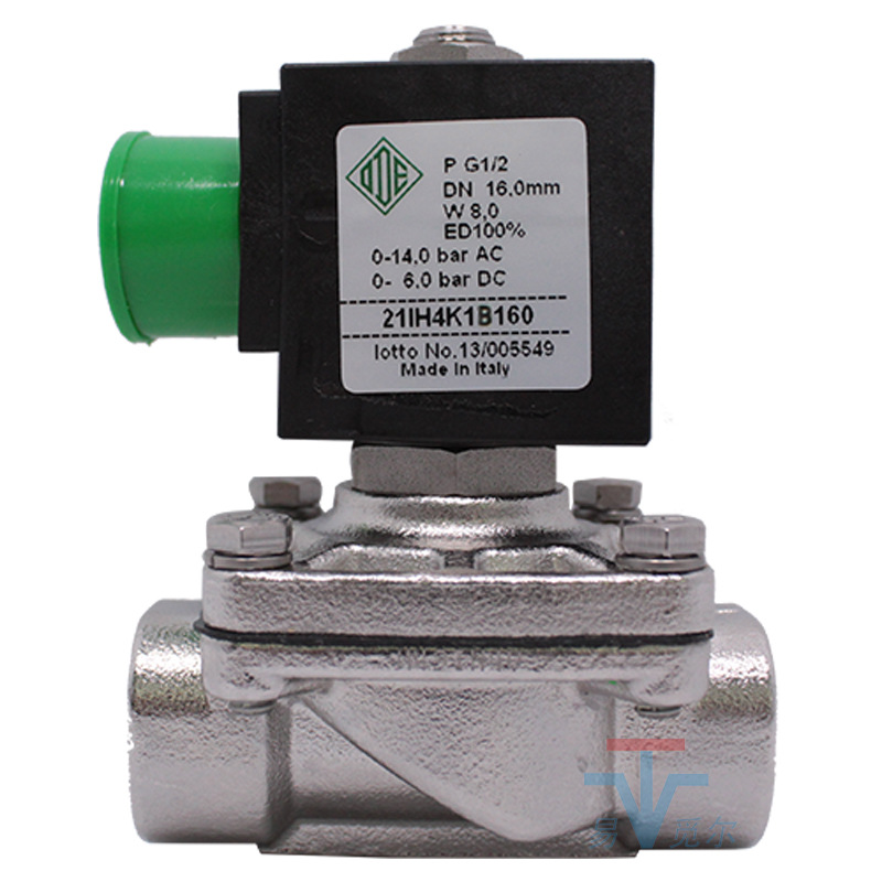 意大利ode不锈钢316电磁阀 21ih4k1b160 dn15 24v进口两通电磁阀