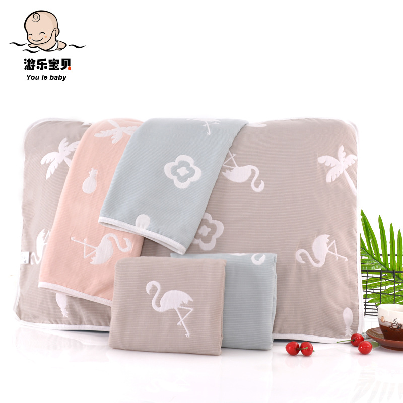 高阳枕巾 批发六层纱布吸汗 柔软成人枕巾 简约加大加厚枕巾|ms