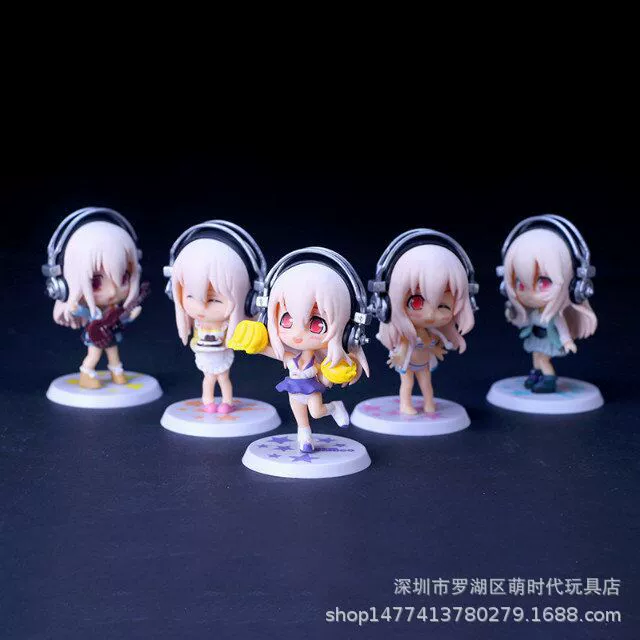 Супер Сонй Sony SUPER SONICO HAND 5 моделей аниме Q версия кукла подарок автомобильные украшения