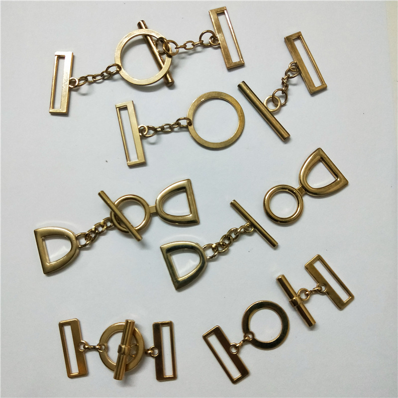 哈伦西裤腰带装饰扣 皮革pu对扣 金属鞋扣鞋链 抱枕链条饰品配件