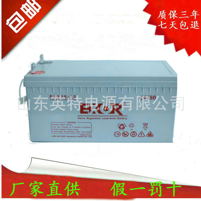 埃索蓄电池12V200AH EXOR蓄电池EX200-12全新质保三年