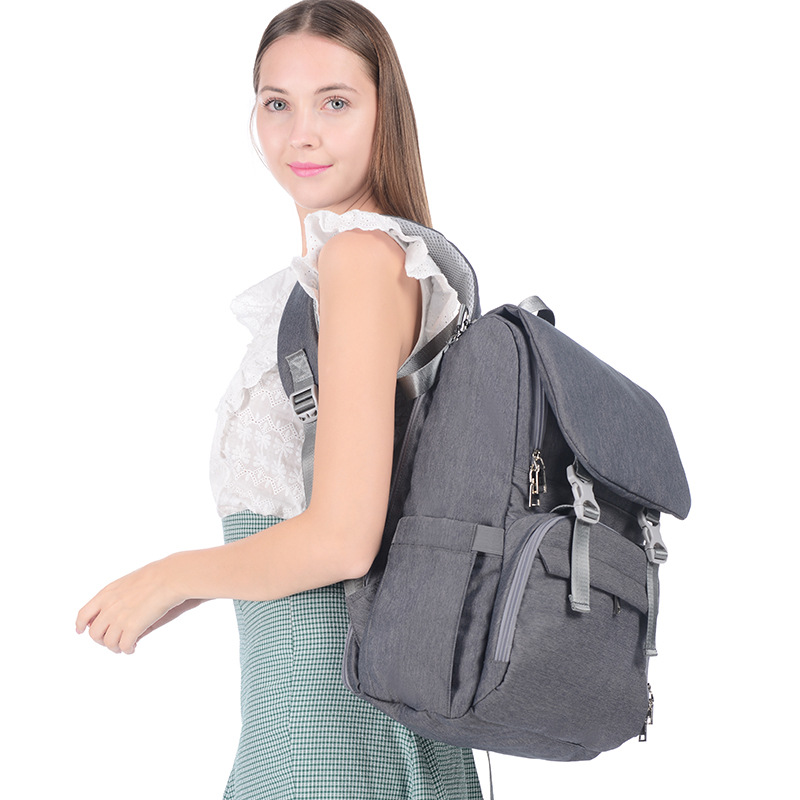 跨境新款母嬰包多功能手提媽咪包大容量防水雙肩包休閑母嬰收納包