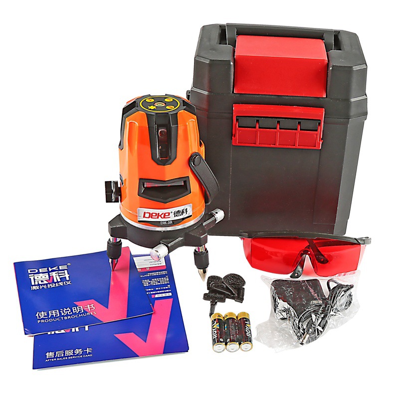 德科 激光投线仪 促销三线红光投线仪 水平仪/1台  DH-3R|ms