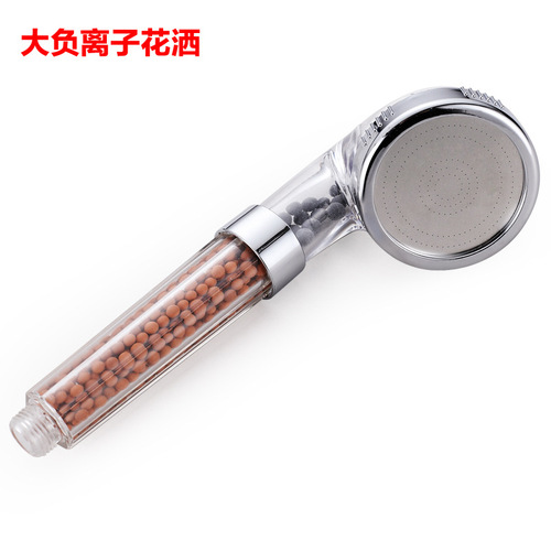 High temperature resistant old large and small stone negative ion shower nozzle supercharged water-saving water heater new material nozzle