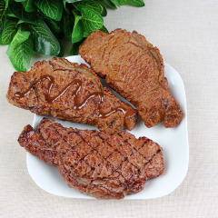 Simulated steak and mutton chops, fake beef hot pot meat slices, simulated food model, display photography early education props steak
