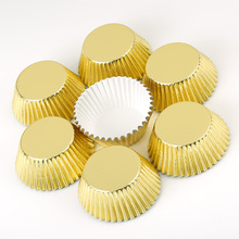 韓式烘焙金色銀色鋁箔托 馬芬杯 蛋糕紙杯 工廠供應