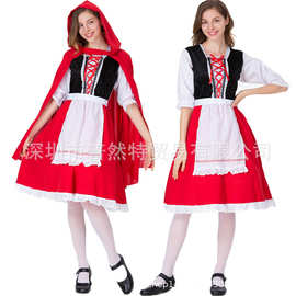 2020新款万圣节小红帽服装服装 欧美夜店女王豪华小红帽舞台服