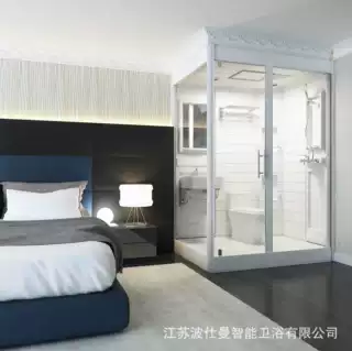 亚克力整体淋浴房带马桶含底盘家用免做防水宾馆酒店旧房改造浴室