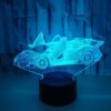 Creative racing car, table lamp, colorful touch table switch key, night light, 3D, creative gift