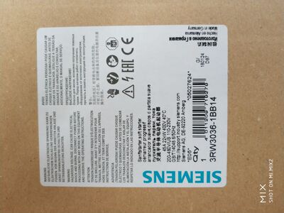 原装现货3RW3036-1BB14 西门子3RW30系列软启动器3RW30361BB14