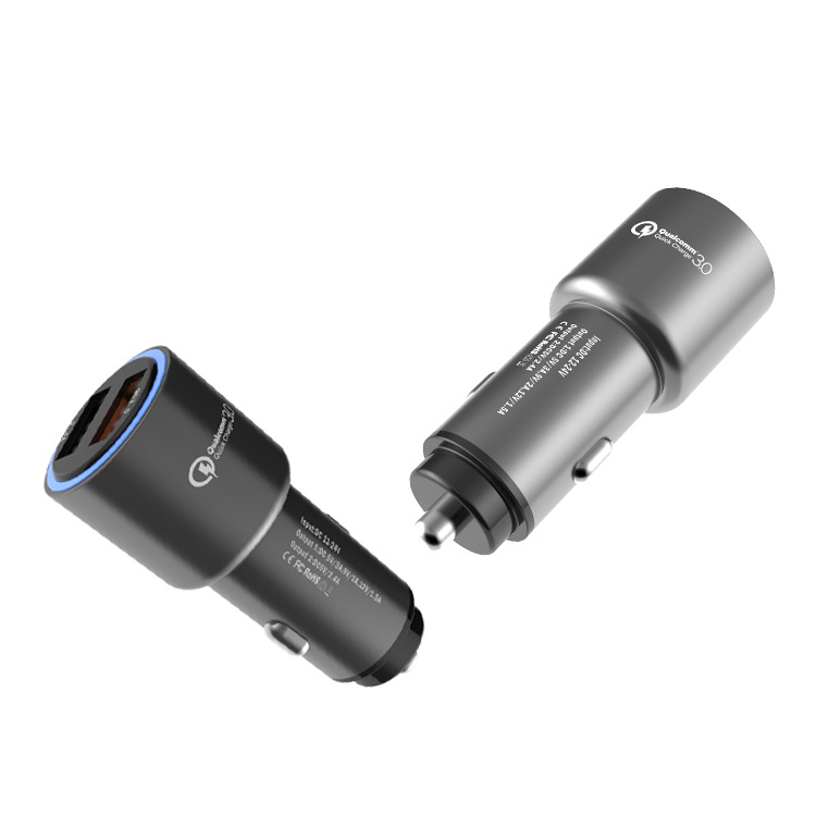 快充 qc3.0車充 快充車載手機充電器 雙 USB 車充 汽車充電器
