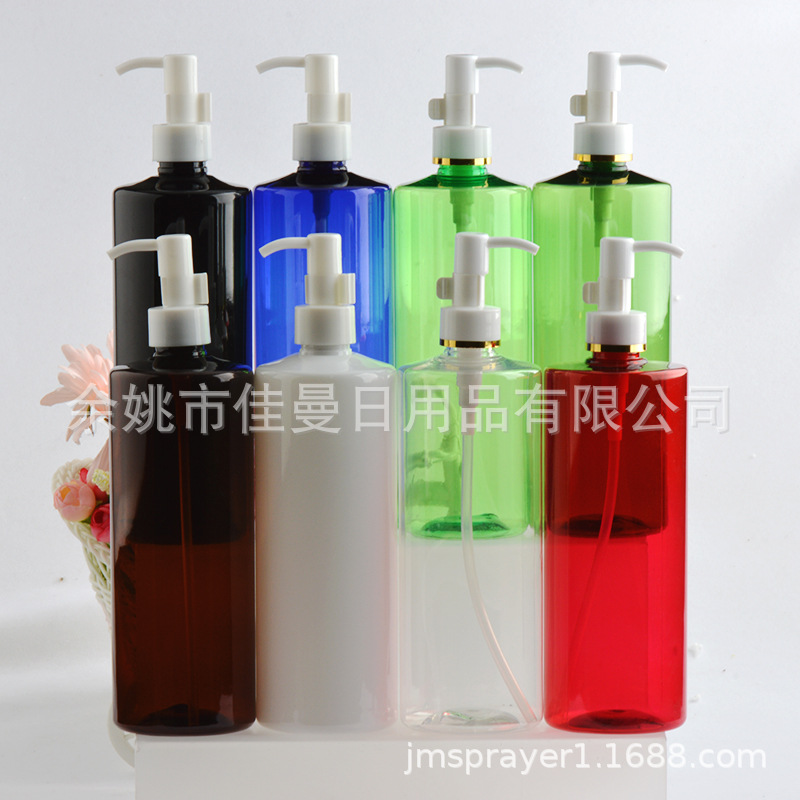 厂家直销500ml乳液按压瓶爽肤水分装瓶洗发露塑料瓶瓶