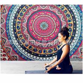 北欧装饰挂毯ins背景挂布植物背景布电表箱挡布绒面布艺挂布画